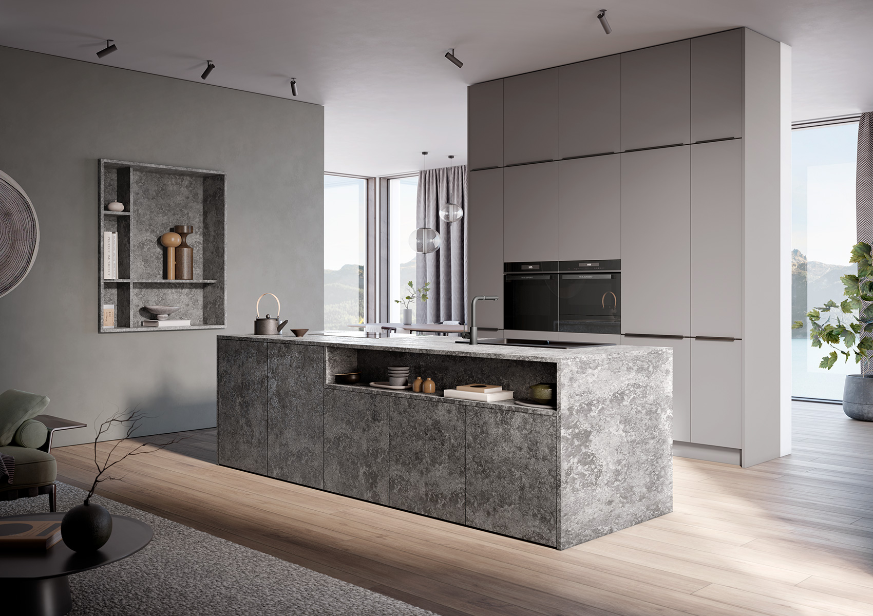 systemat AV 3050 granite beige and AV 6000 natural umber