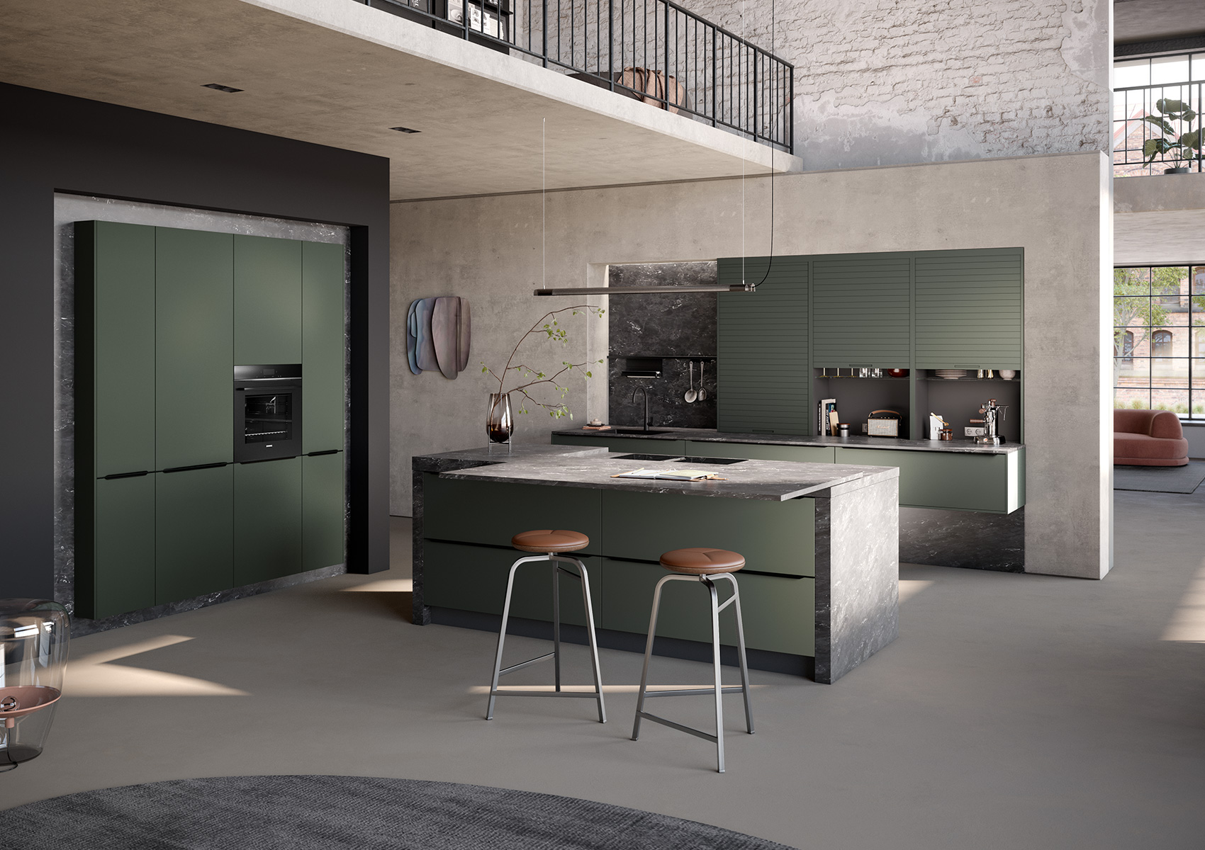 systemat AV 5015 sand beige and AV 5015 olive green metallic