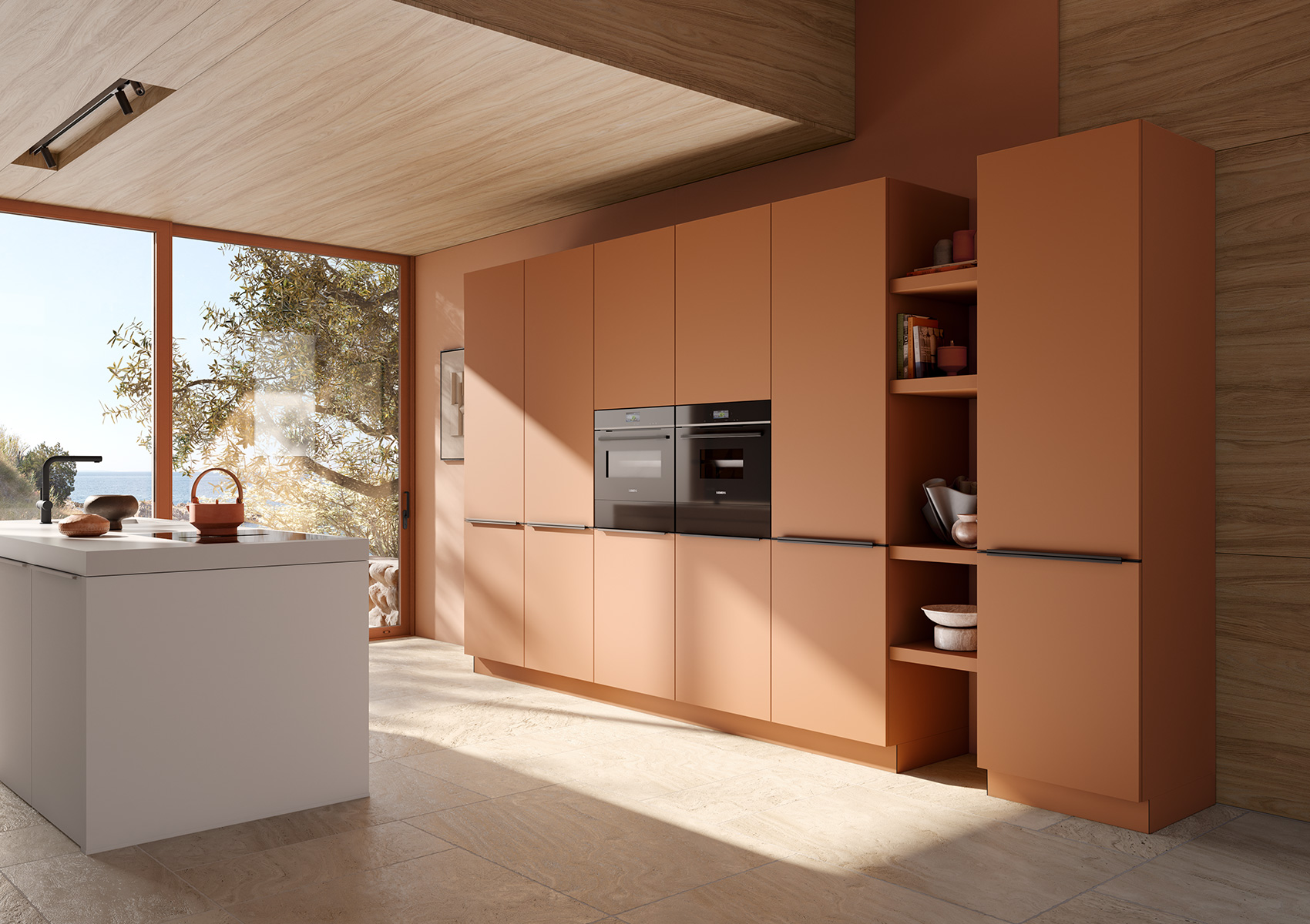 AV6000 NCS terracotta | AV 2135 crystal white