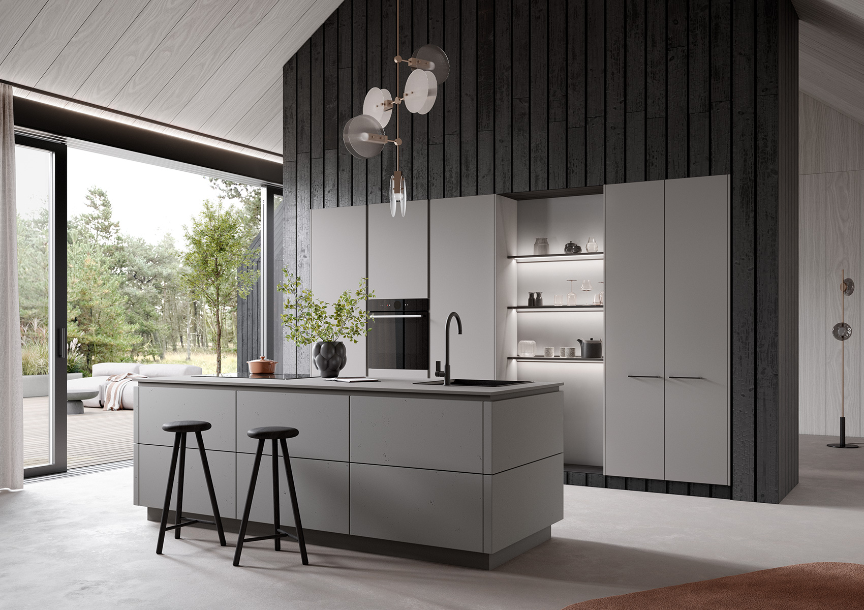 systemat AV 7010-GL grey concrete and AV 1000-GL greige