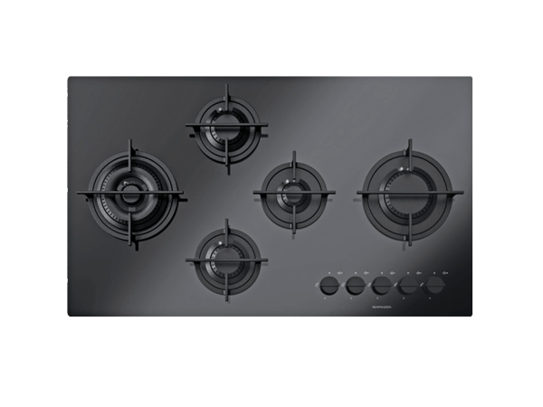 90 cm Mood built-in hob 4 gas burners + Flat Eco-Design double ring